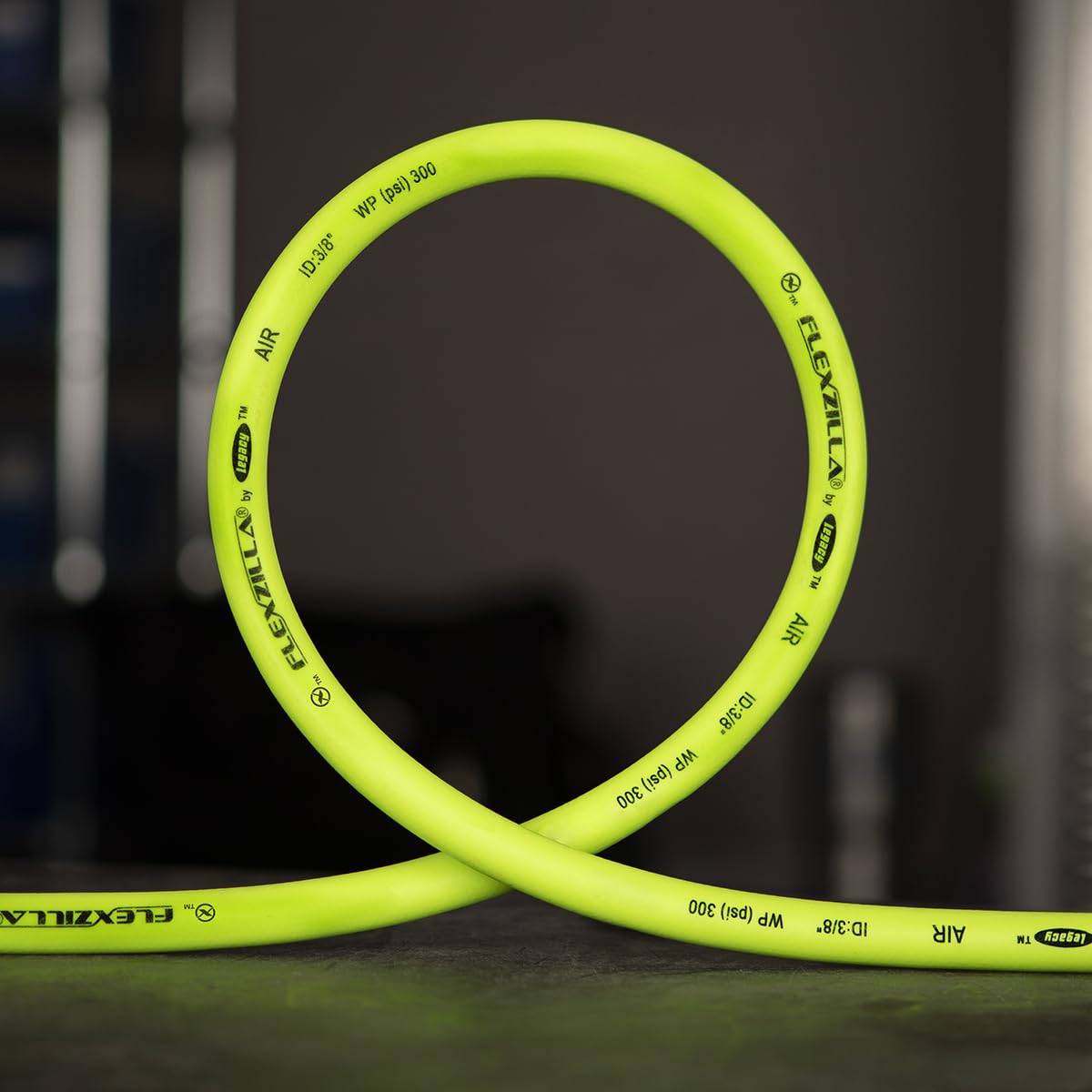 Flexzilla Air Hose HFZ14100YW2-D with ColorConnex Industrial 100 Feet | 1/4" Hose I.D. | Revolutionary Design | Lightweight and Heavy Duty | Pre-Sealed Threads