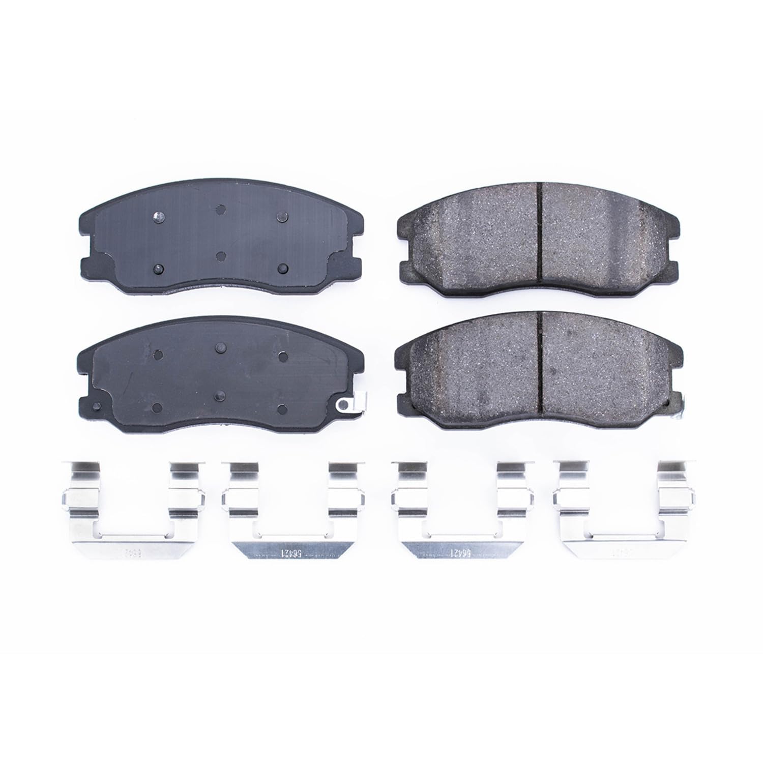 Power Stop Front Brake Kit For Chevrolet Captiva Sport 2012-15 |Equinox 2007-09 |Pontiac Torrent 2007-09 |Saturn Vue 2008-10 - Brake Pads Ceramic With Installation Hardware, 17-1264
