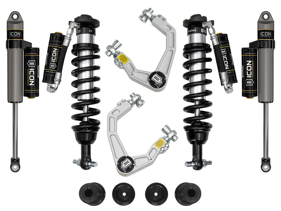 0-3.5" Lift ICON 19-21 Ford Ranger, Stage 4 Susp System, Billet UCA Al Knuckle