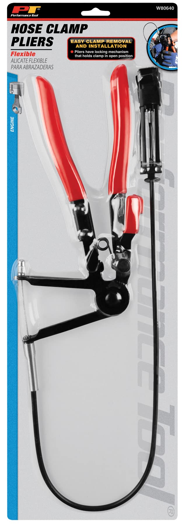 Flexible Hose Clamp Plier Performance Tool W80640 - Easily Install and Remove Hose Clamps with Precision and Control