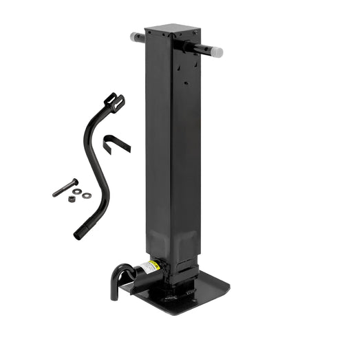 Pro Series REESE 1400950376 Weld On Trailer Jack, 12,000 lbs. Capacity, Sidewind Crank, No Mount Square Jack Tube, 12-1/2 Inch Travel