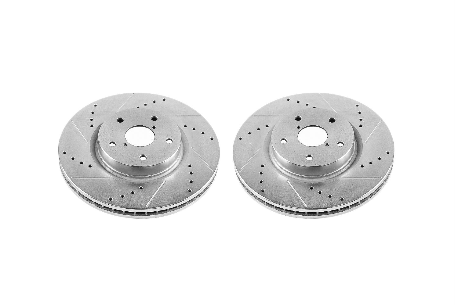 Power Stop Front JBR1319XPR Drilled and Slotted Rotor Pair For Subaru B9 Tribeca, Subaru Legacy, Subaru Outback, Subaru Tribeca, Subaru WRX [Model Specific]