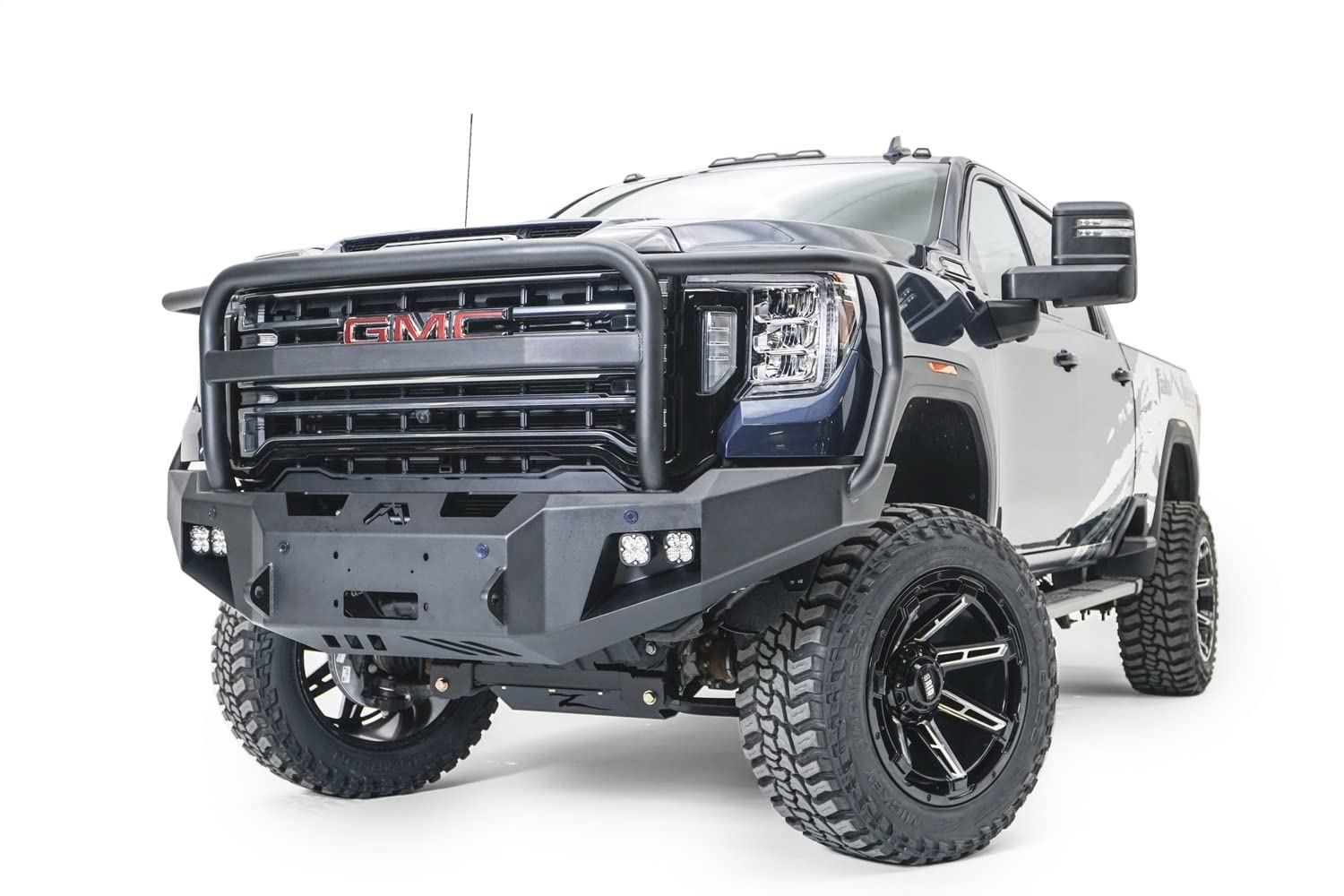Fab Fours Full Width GM20-A5050-B Premium Raw Front Winch HD Bumper