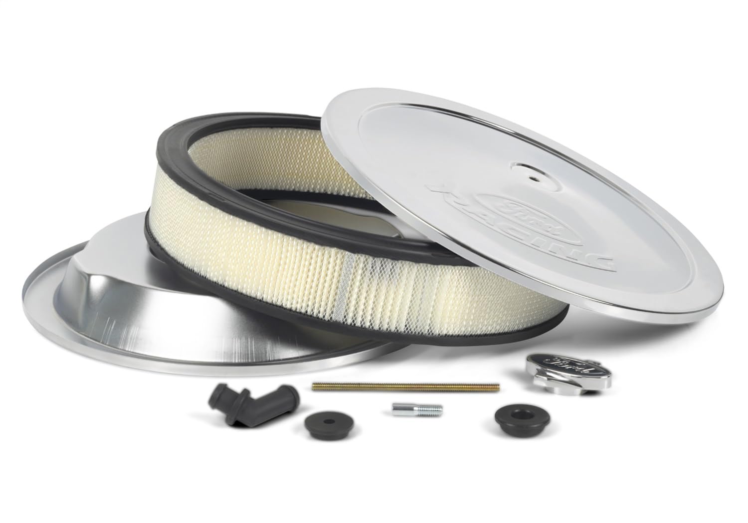 Air Cleaner Kit FORD 13in Dia Chrome