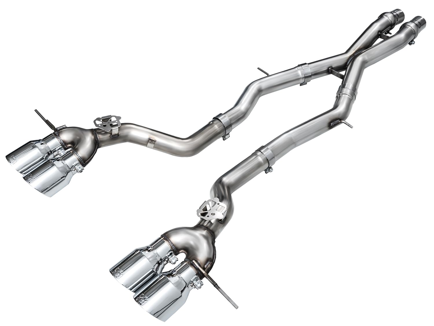 23-24 BMW G87 M2 AWE Tuning Track Edition Exhaust - Chrome Silver Tips