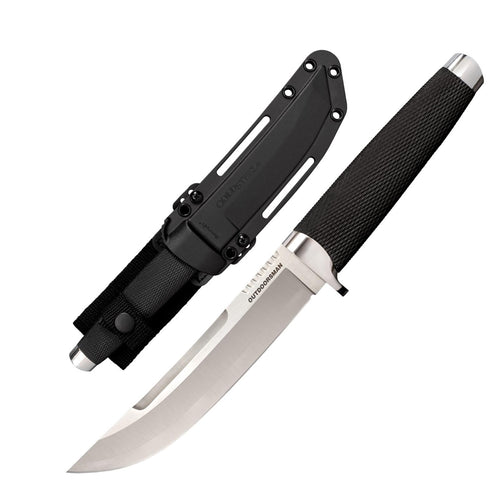6" Cold Steel Outdoorsman VG-10 San Mai Razor-Sharp Straight Back Blade 5.125" Kray-Ex Handle Multi-Purpose Fixed Blade Knife w/Secure-Ex Sheath
