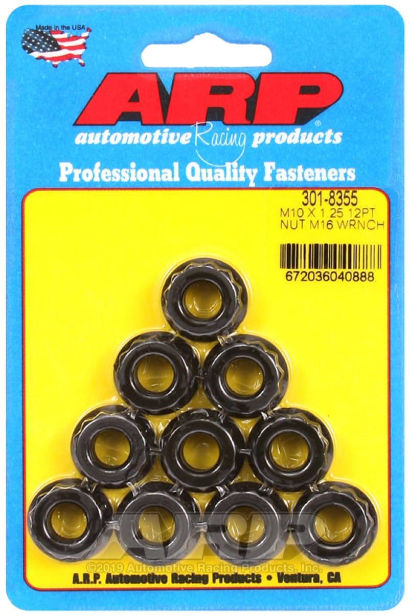 ARP Nut Kit, 301-8355 M10 x 1.25"