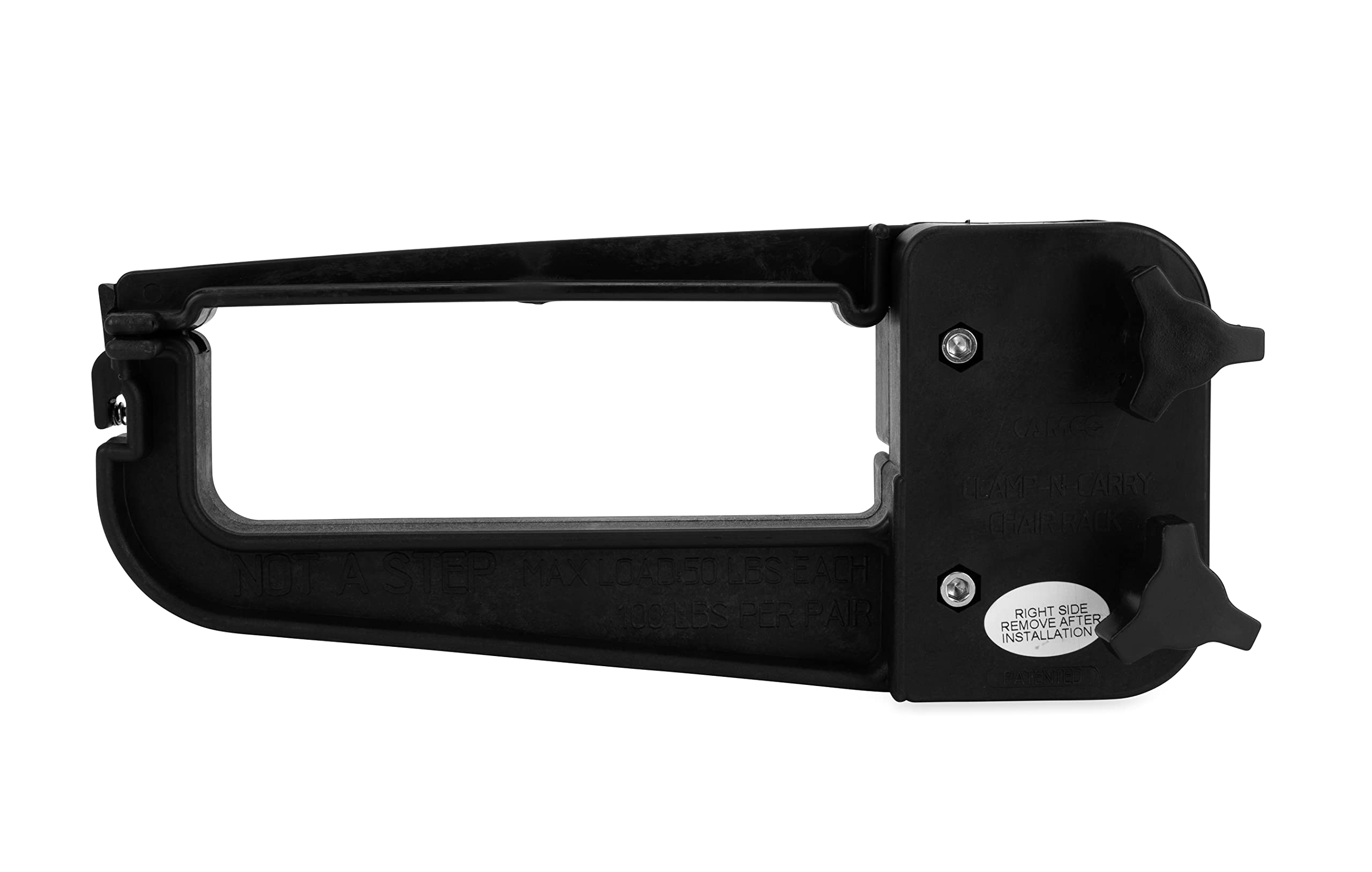 Clamp-N-Carry Camco Lockable Chair and Bike Rack | Designed to Hold a Bike or 4 or More Chairs on RV Ladder | (51430)