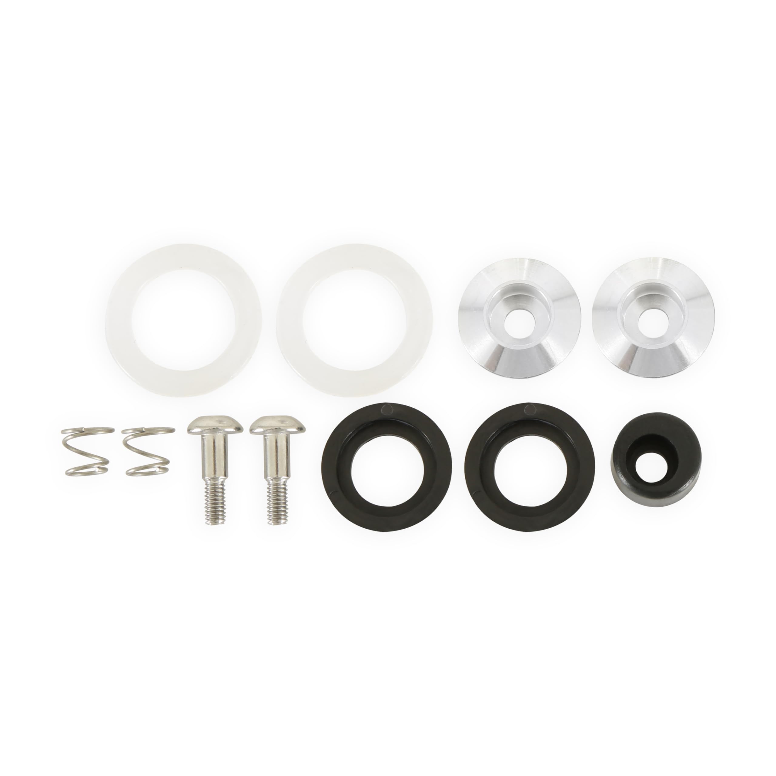 Helmet Hardware Kit RaceQuip® 205661RQP - Pivots/Posts/Screws Included - Silver