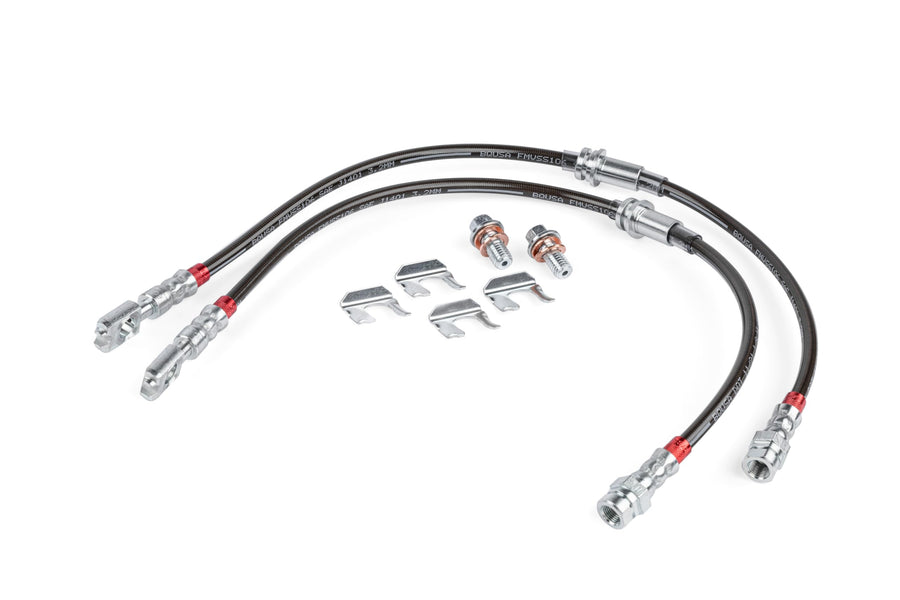 Braided Stainless Steel Brake Lines APR BRK00050 - Set of 2 - Front
