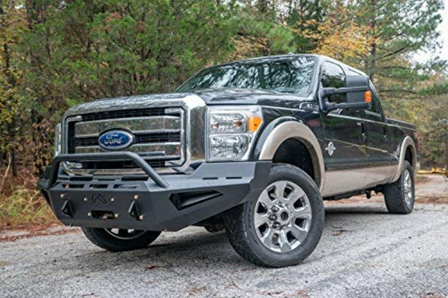 Steel Fab Fours Front Bumper FS11-RS2562-1 Red fits 11-16 Ford F-250 Super Duty - w/Pre-Runner Guard