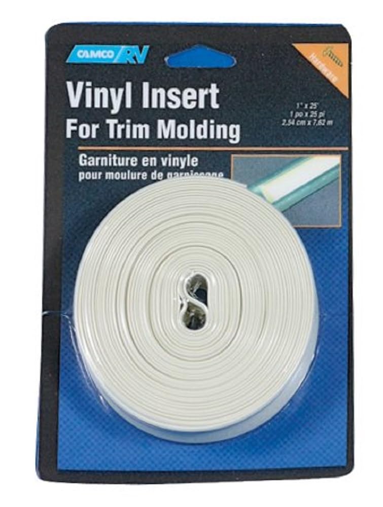 Vinyl Trim Camco Insert (3/4" x 25', Off-White)