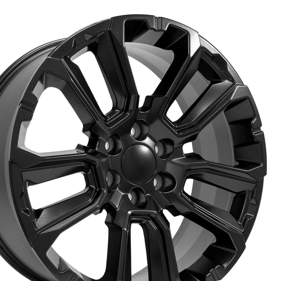 22 Inch OE Wheels CV68 Rim Fits Suburban 1500 High Country Style 6x139.7 22x9 Satin Black - Hollander 14088 (1)
