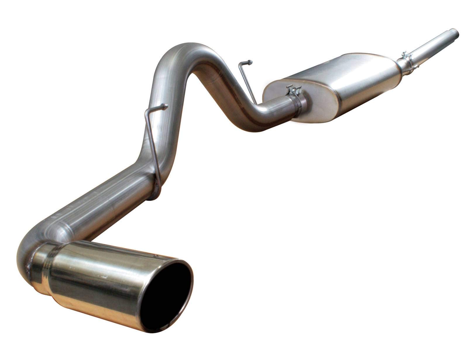 Mach Force XP aFe 49-43011 3" Stainless Steel with Polished Tip Cat-Back Exhaust System for Ford F-150 V8 4.6/5.4L