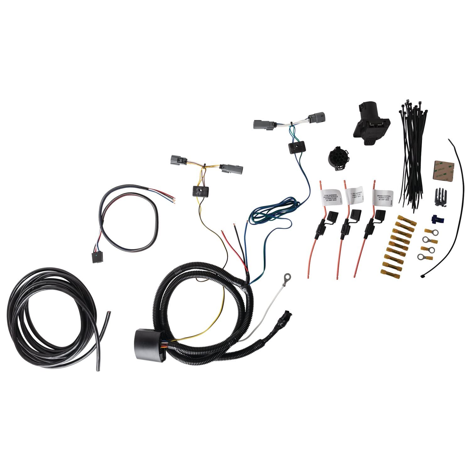 TEKONSHA Tow Harness Wiring Package 22128, 7-Way, Black, Compatible with 2022 Ford Maverick
