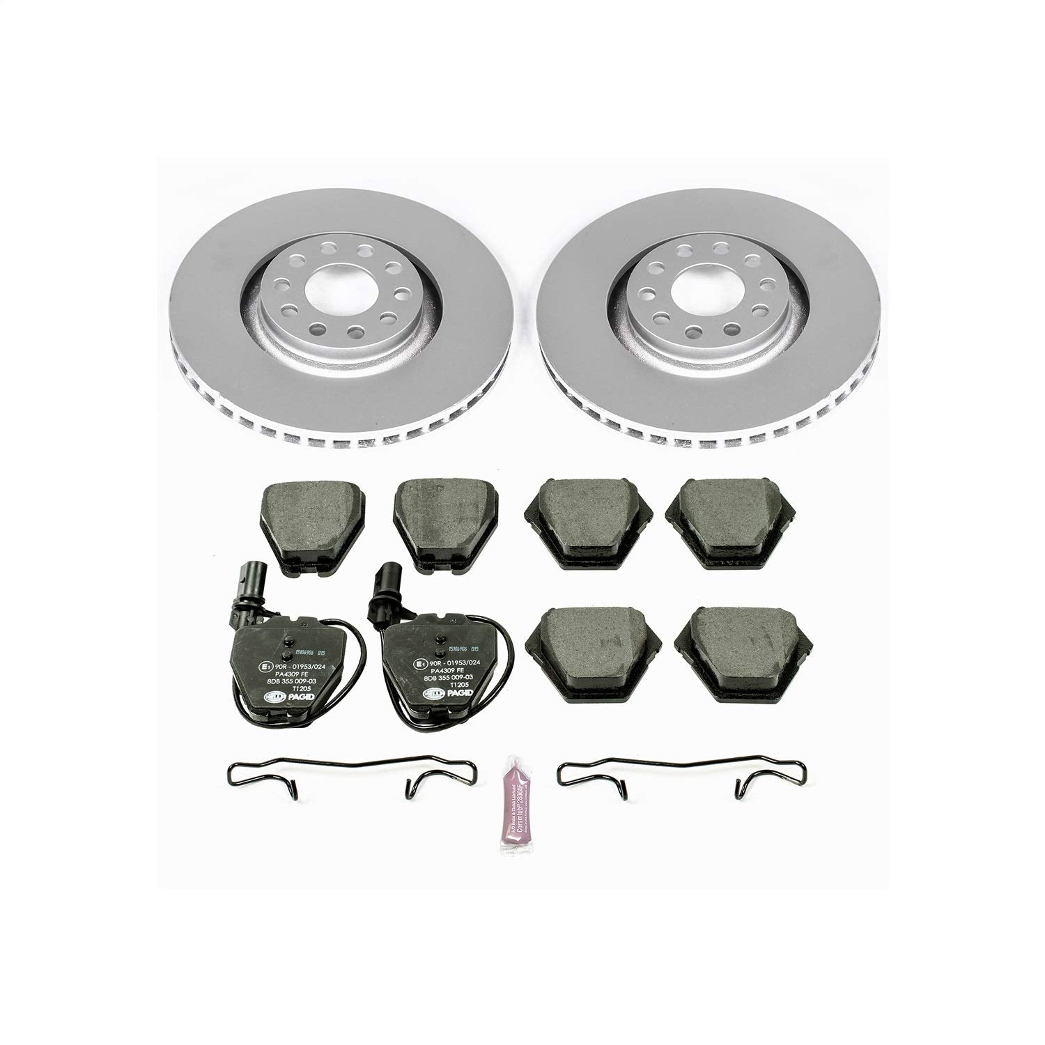 Power Stop ESK886 Euro-Stop Front Brake Kit For Audi A6 Quattro 2000-2001 | Audi Allroad Quattro 2001-2005 | Audi S4 2000-2002 [Vehicle Specific]