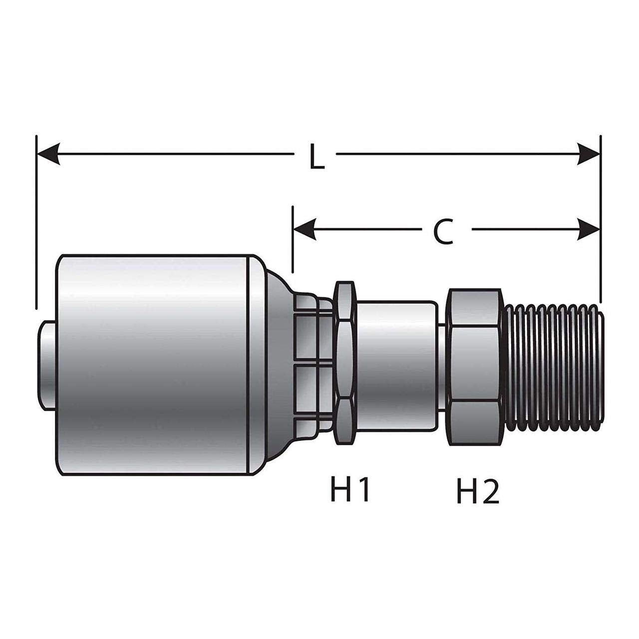 G25500-0404 Gates Hydraulic Coupling