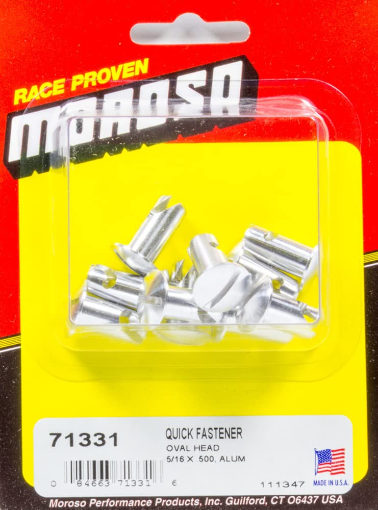 Moroso Oval Quick Fasteners, 5/16 x .500", Aluminum 71331