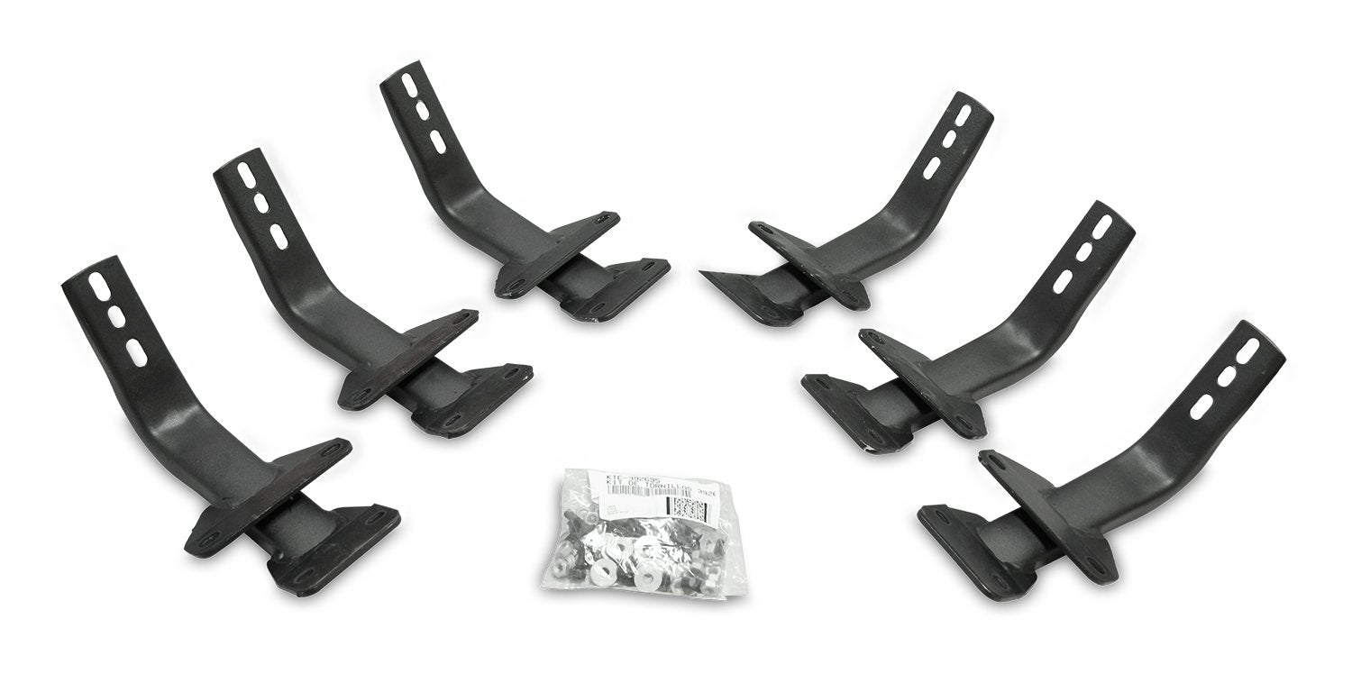 OE Xtreme Brackets Go Rhino | 6841555 | Fits 2015-2024 Ford F-150 Super Crew; 2017-2023 F-250, F-350 Super Duty Standard/Super Cab/Super Crew; 2017-2024 F-150 Raptor Super Crew