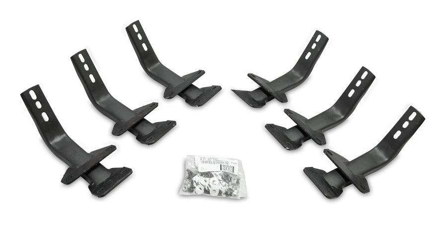 OE Xtreme Brackets Go Rhino | 6841555 | Fits 2015-2024 Ford F-150 Super Crew; 2017-2023 F-250, F-350 Super Duty Standard/Super Cab/Super Crew; 2017-2024 F-150 Raptor Super Crew