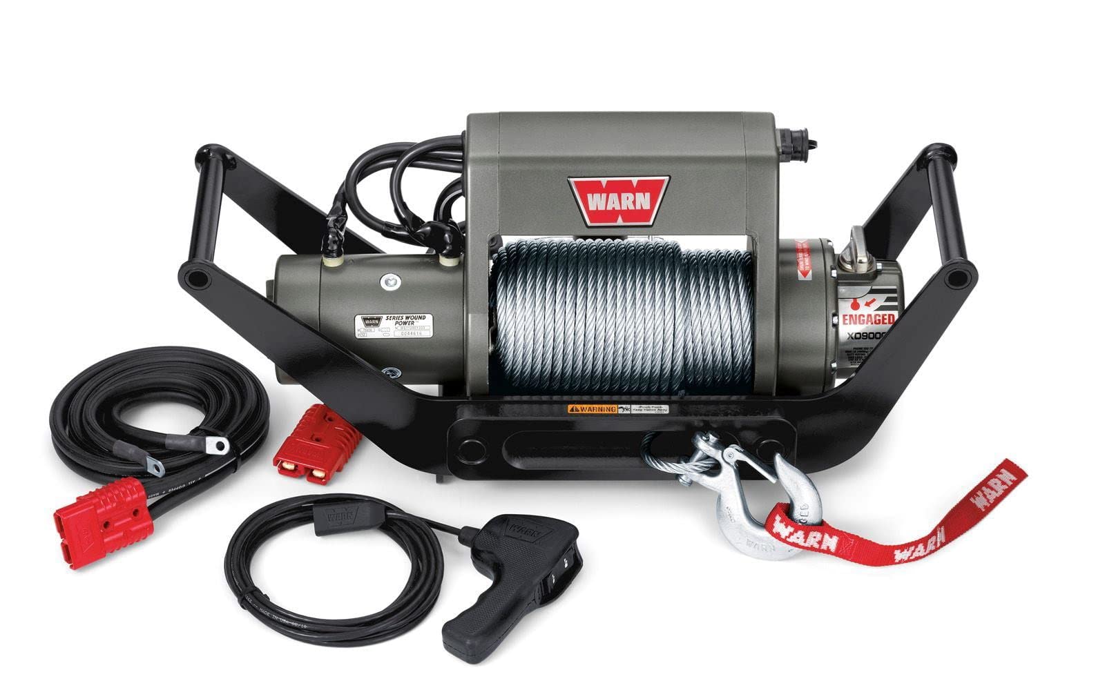 XD9i WARN Multi-Mount Portable Winch Kit with Steel Rope - 9,000 lb Capacity