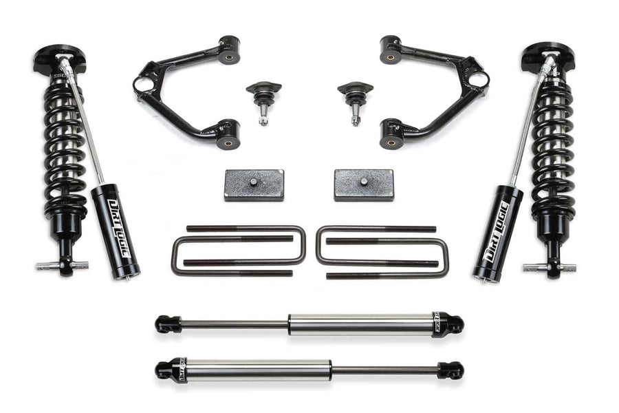 Fabtech Ball Joint Control Arm Lift System K1154DL 1.5 in. Lift w/Front Dirt Logic 2.5 Resi Coilovers Rear Dirt Logic 2.25 Shocks