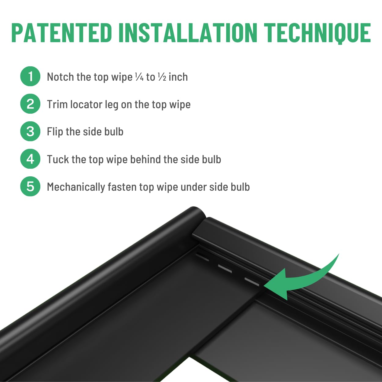 35063 RV Slide-Out Wall Cap (2” Wipe x 0.91” Bulb x 2” Wall Cap) Flip 'N Seal® (20ft)