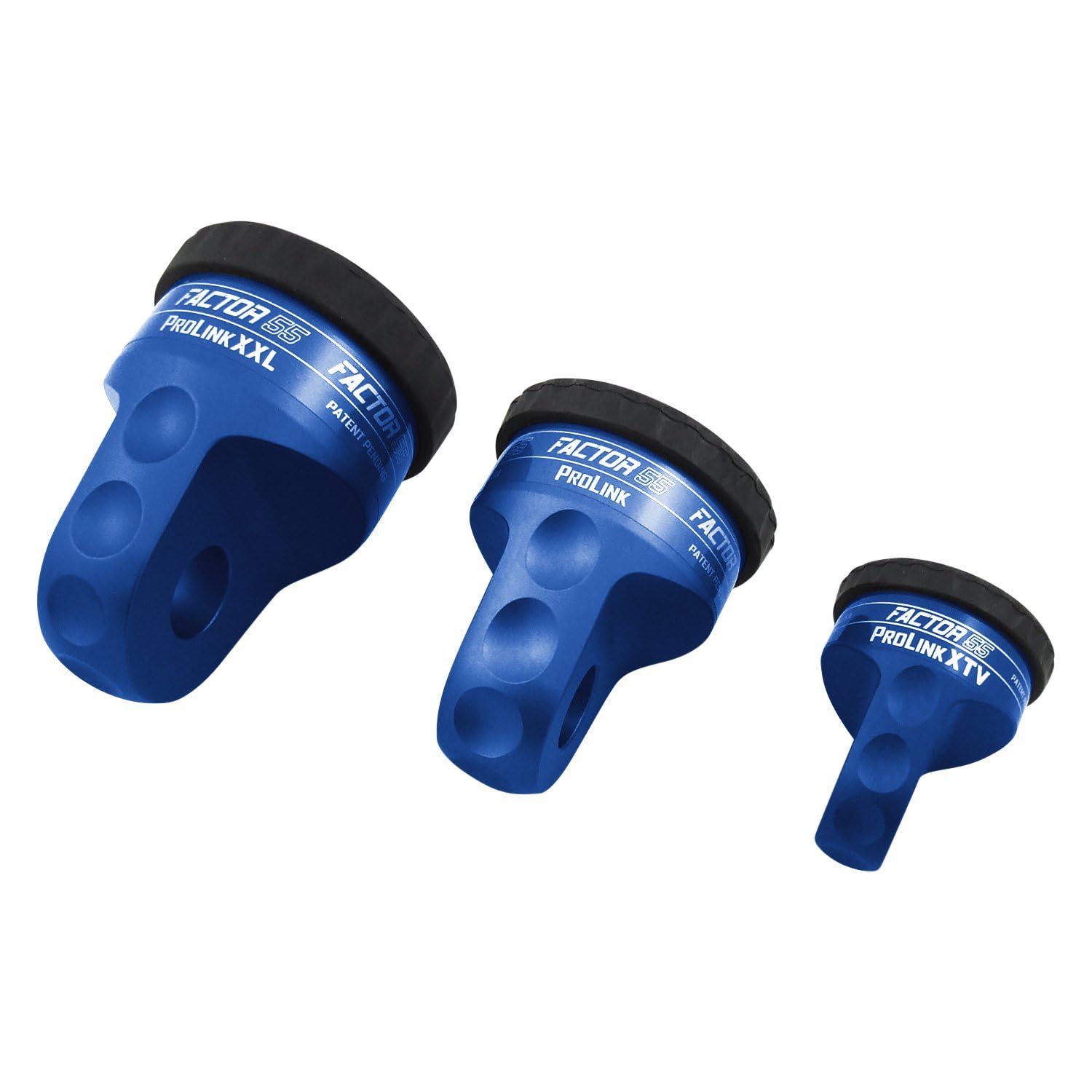 ProLink Factor 55 Winch Shackle Mount for Large Overland and Military-Style Vehicles, Fits Lines Up to 1/2" Diameter - Blue