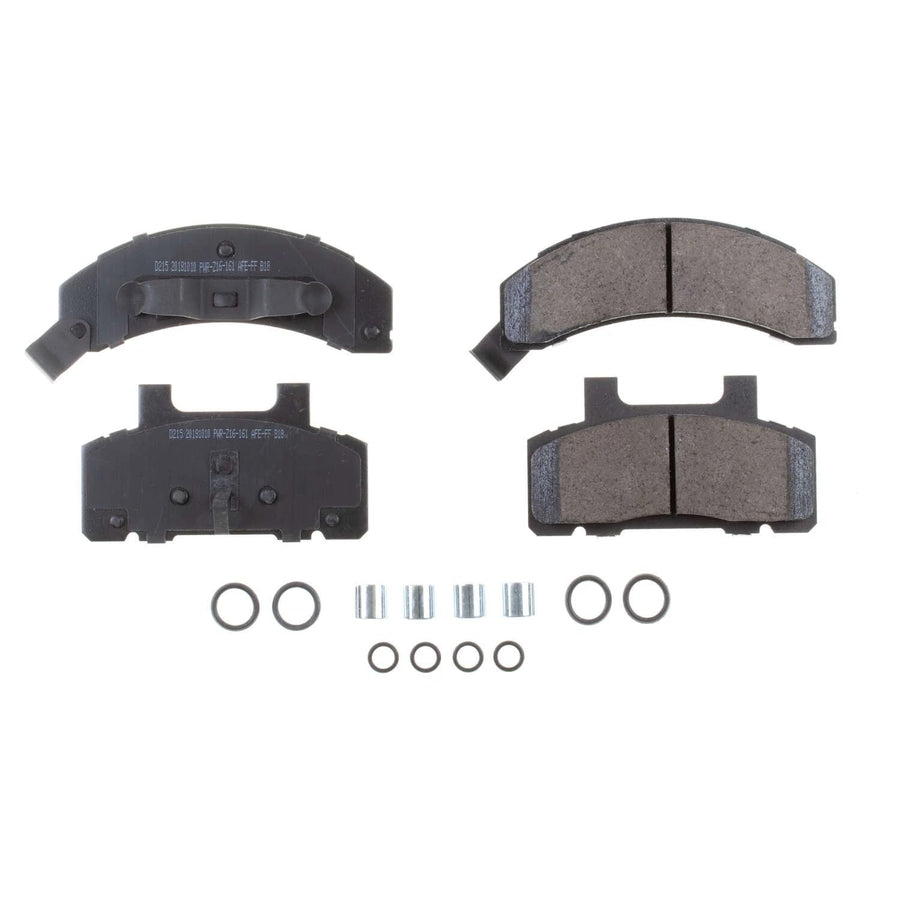 Power Stop Front Brake Kit For Buick Century 1982-96 |Electra 1985-90 |LeSabre 1986-91 |Cadillac DeVille 1985-90 |Fleetwood 1985-90 - Brake Pads Ceramic With Installation Hardware, 17-215