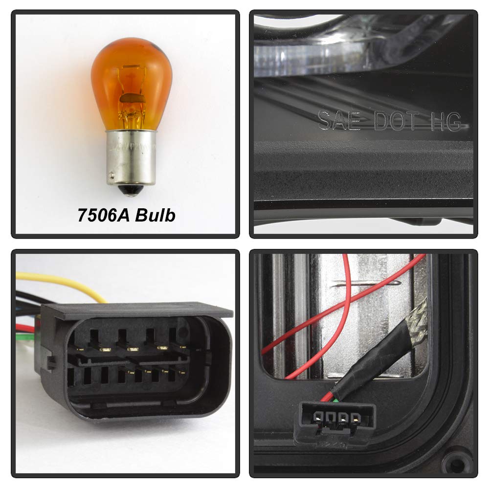 BMW X5 E70 2007-2010 Spyder 5085481 AFS Model HID Model Only (Does Not Fit Halogen Model) Projector Headlights - Black