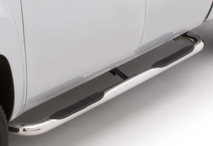 Lund RealTruck 22680437 Polished Stainless Steel 3" Round Bent Nerf Bars for 2004-2008 Ford F-150 SuperCrew