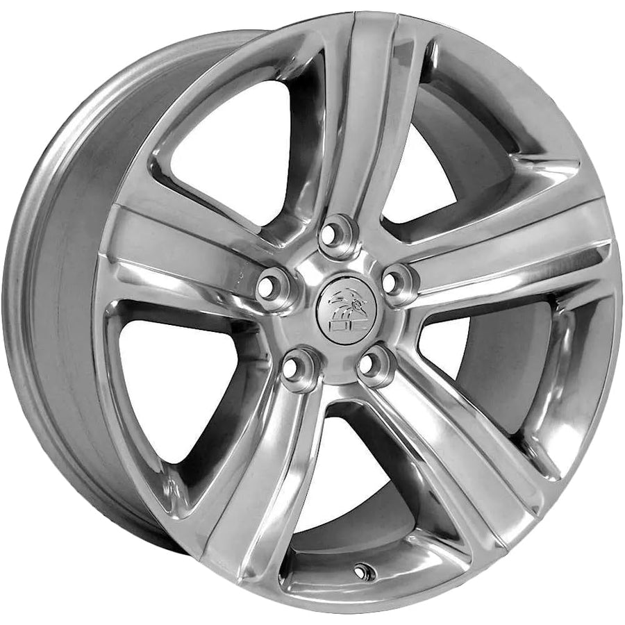 OE Wheels LLC Polished DG65-20090-5550-19PS Wheel with Painted Inlay (20 x 9. inches /5 x 139 mm, 19 mm Offset)