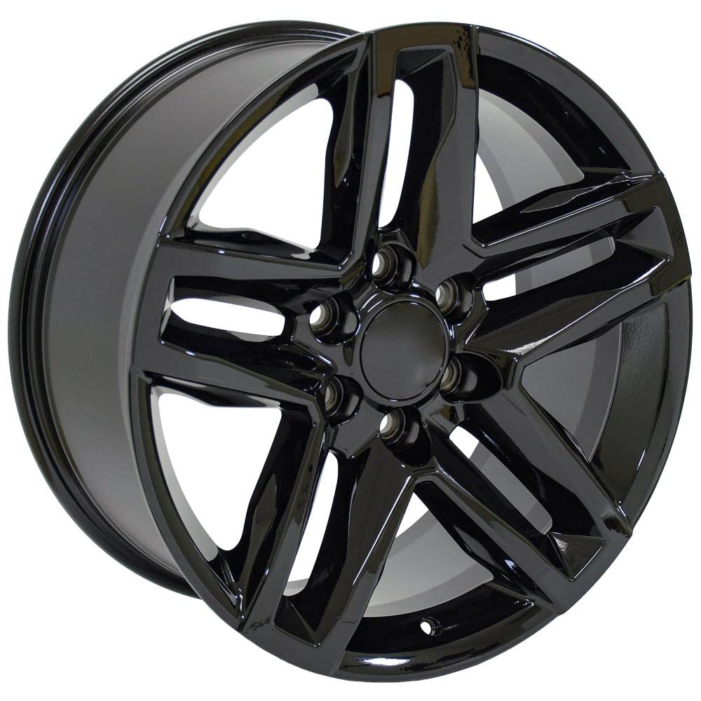 20 Inch OE Wheels CV34B Rim Fits Silverado 1500 Trail Boss Style 6x139.7 20x9 Gloss Black - Hollander 5911 (1)