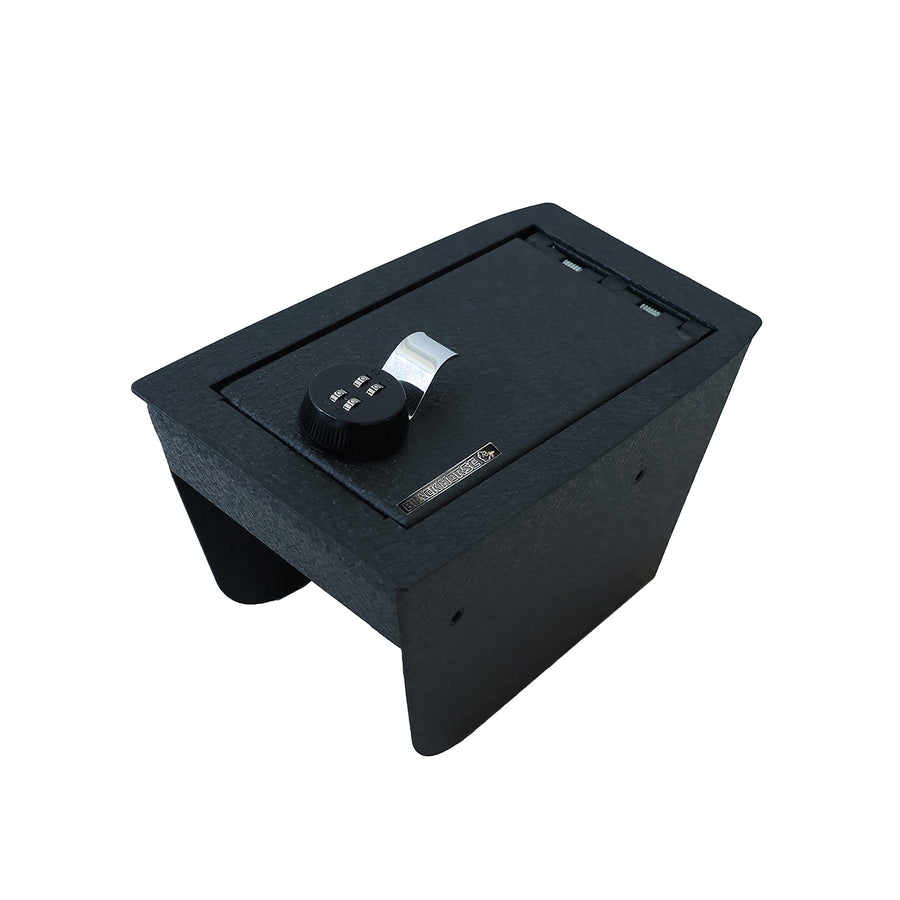 Center Console Safe Black Horse, with 4 Digit Combination Resettable Lock Compatible with 2021-2024 Ford Bronco Sport-ASFB01