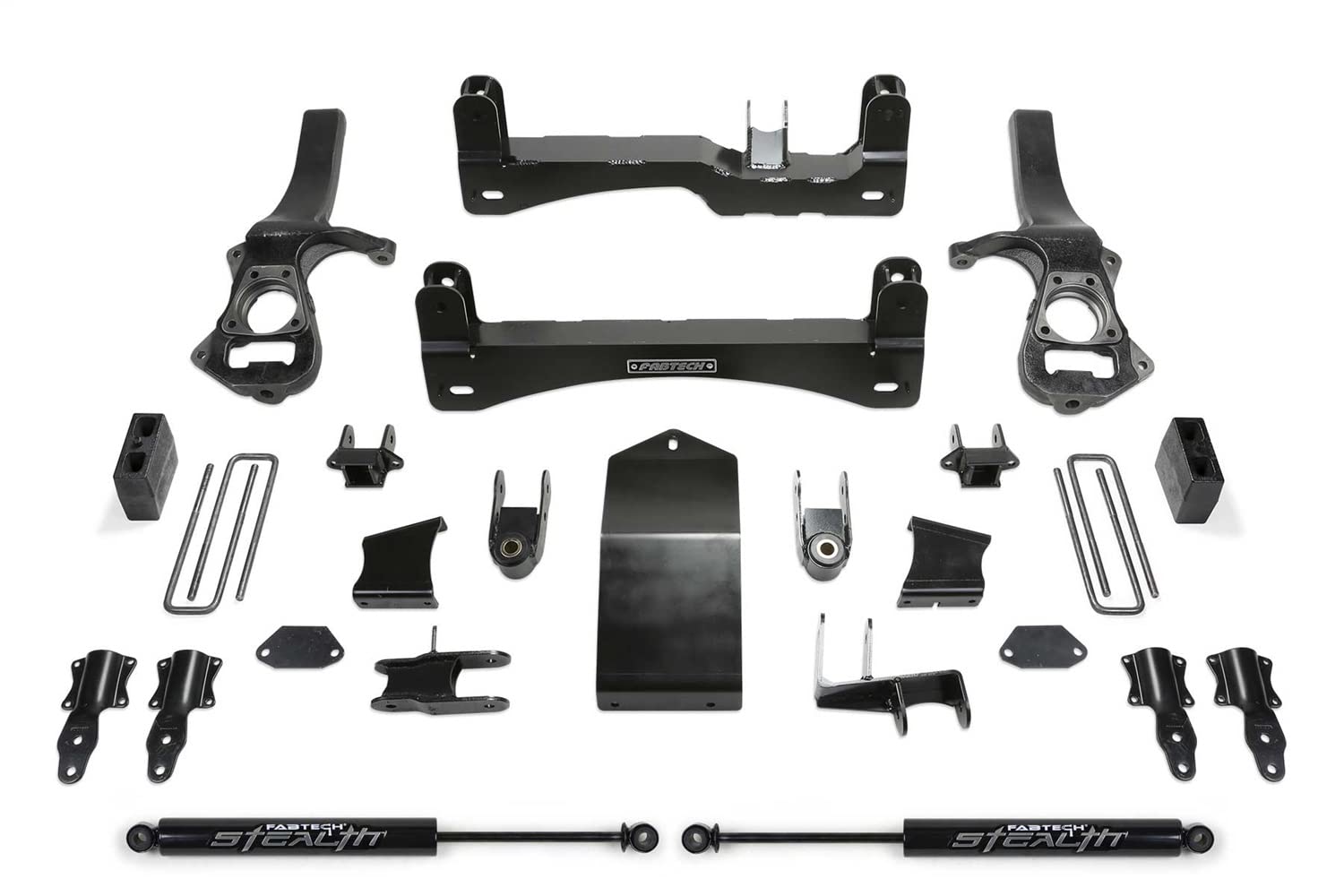 Fabtech K1132M Lift System Basic w/Shocks 6 in. Lift Incl. Front Shock Extensions And Rear Stealth Shocks
