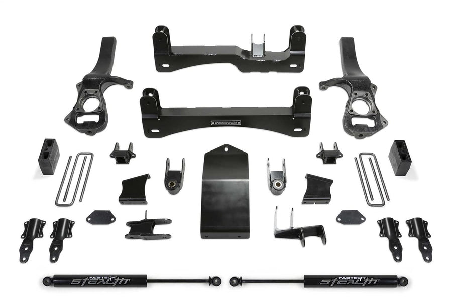 Fabtech K1132M Lift System Basic w/Shocks 6 in. Lift Incl. Front Shock Extensions And Rear Stealth Shocks