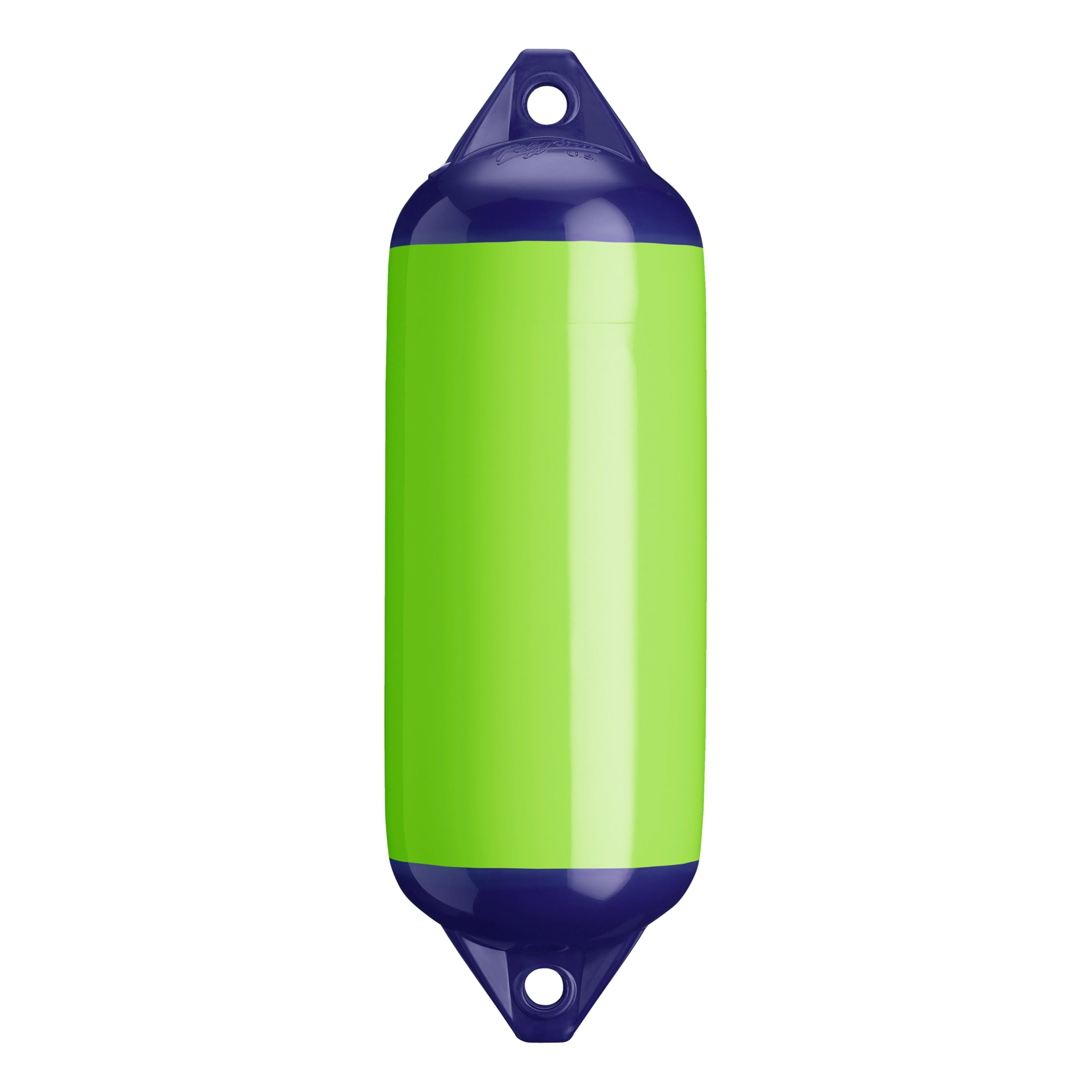 F-2 Standard Polyform Boat Fender - Blue Ropehold Lime
