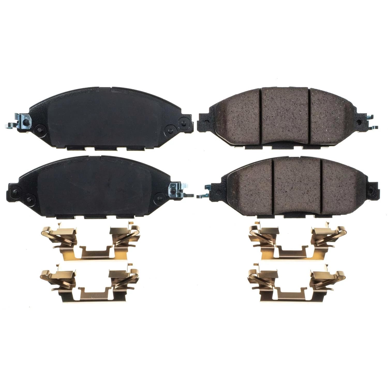 PowerStop Brake Pads Front For Infiniti JX35 2013 |QX60 2014-20 |Nissan Murano 2015-24 |Pathfinder 2013-20 - Ceramic With Installation Hardware, 17-1649