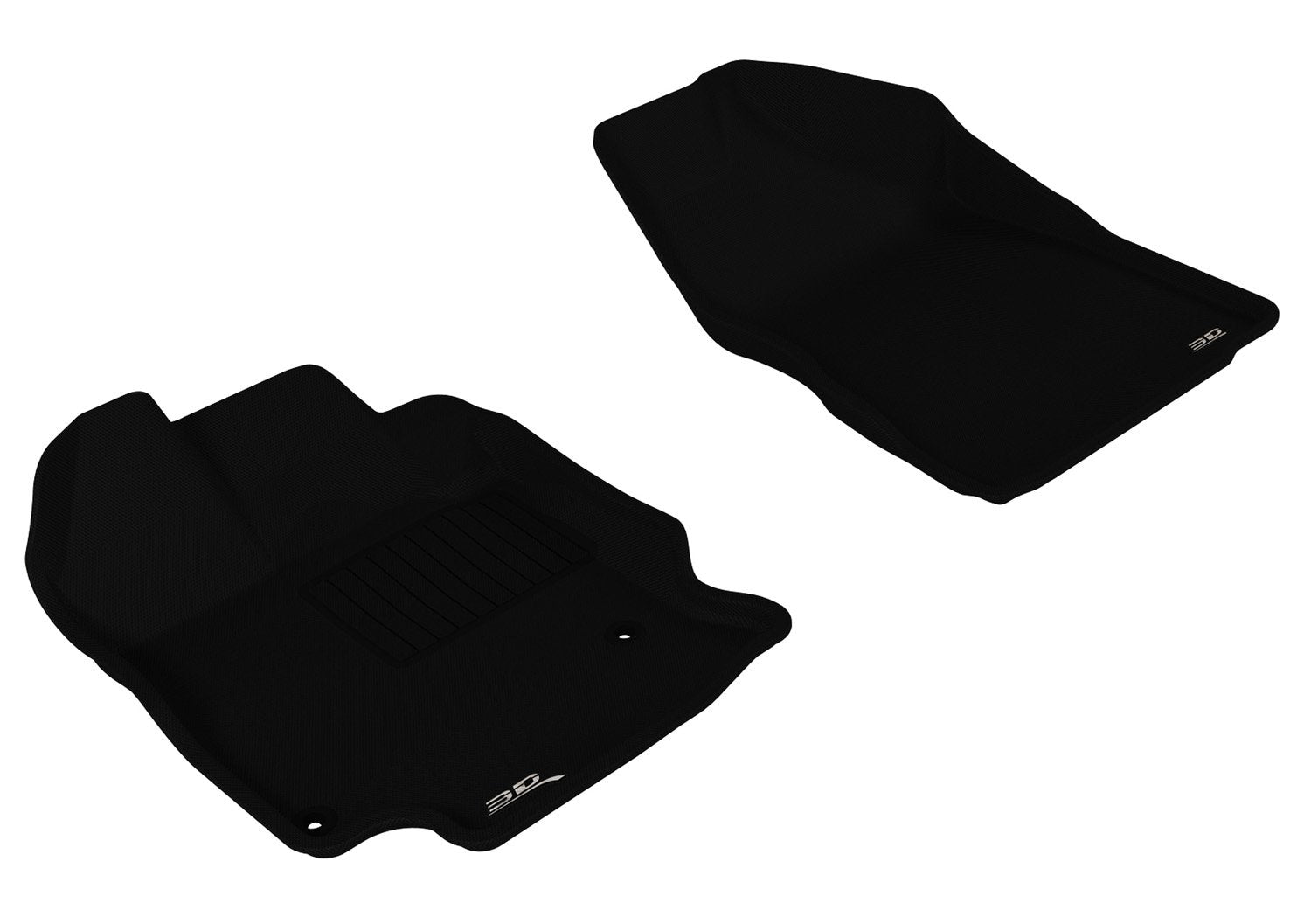 Front Row 3D MAXpider Custom Fit All-Weather Floor Mat for Select Toyota Venza Models - Kagu Rubber (Black)