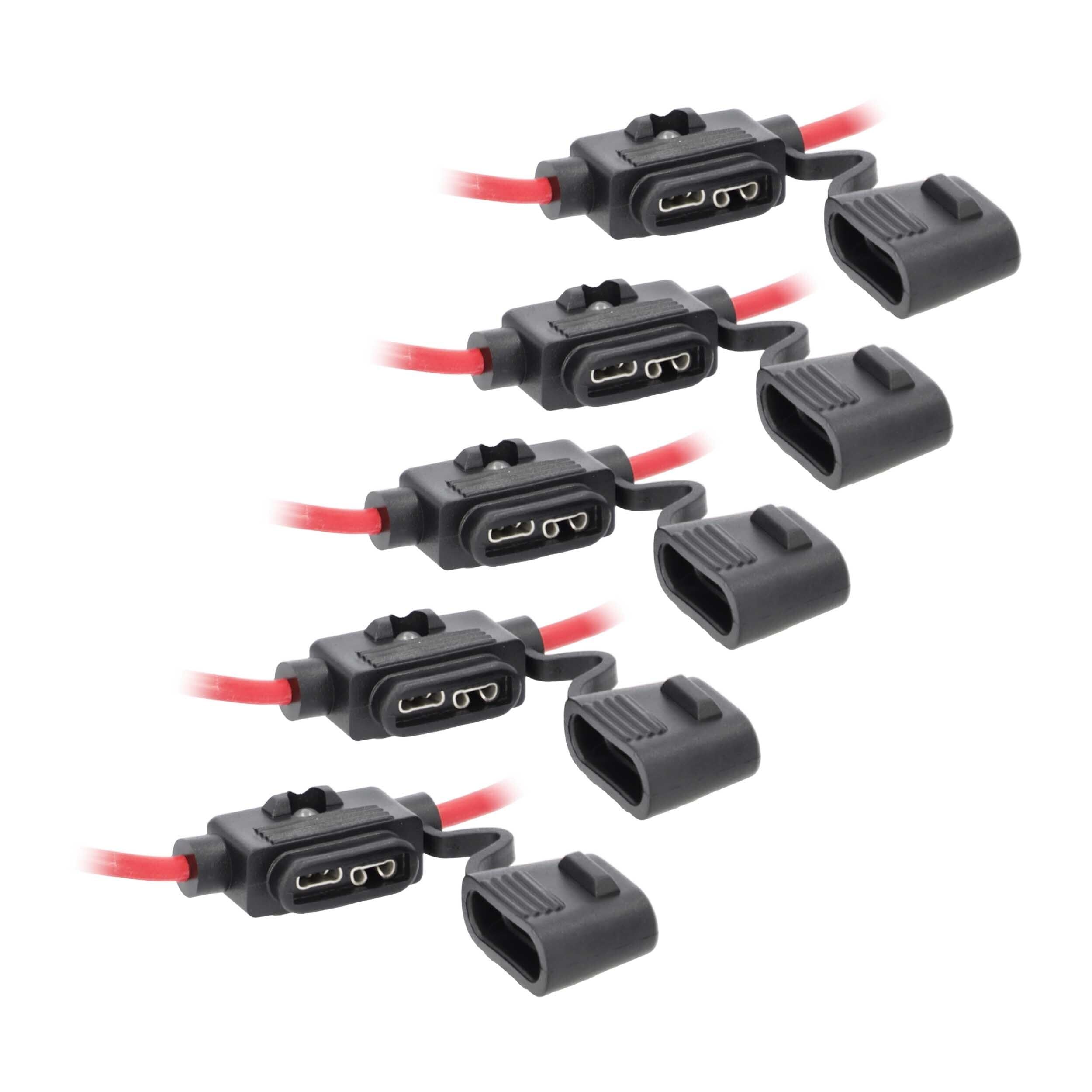 12Ga Metra Brands ATC Fuse Holder w/LED, 5 pcs