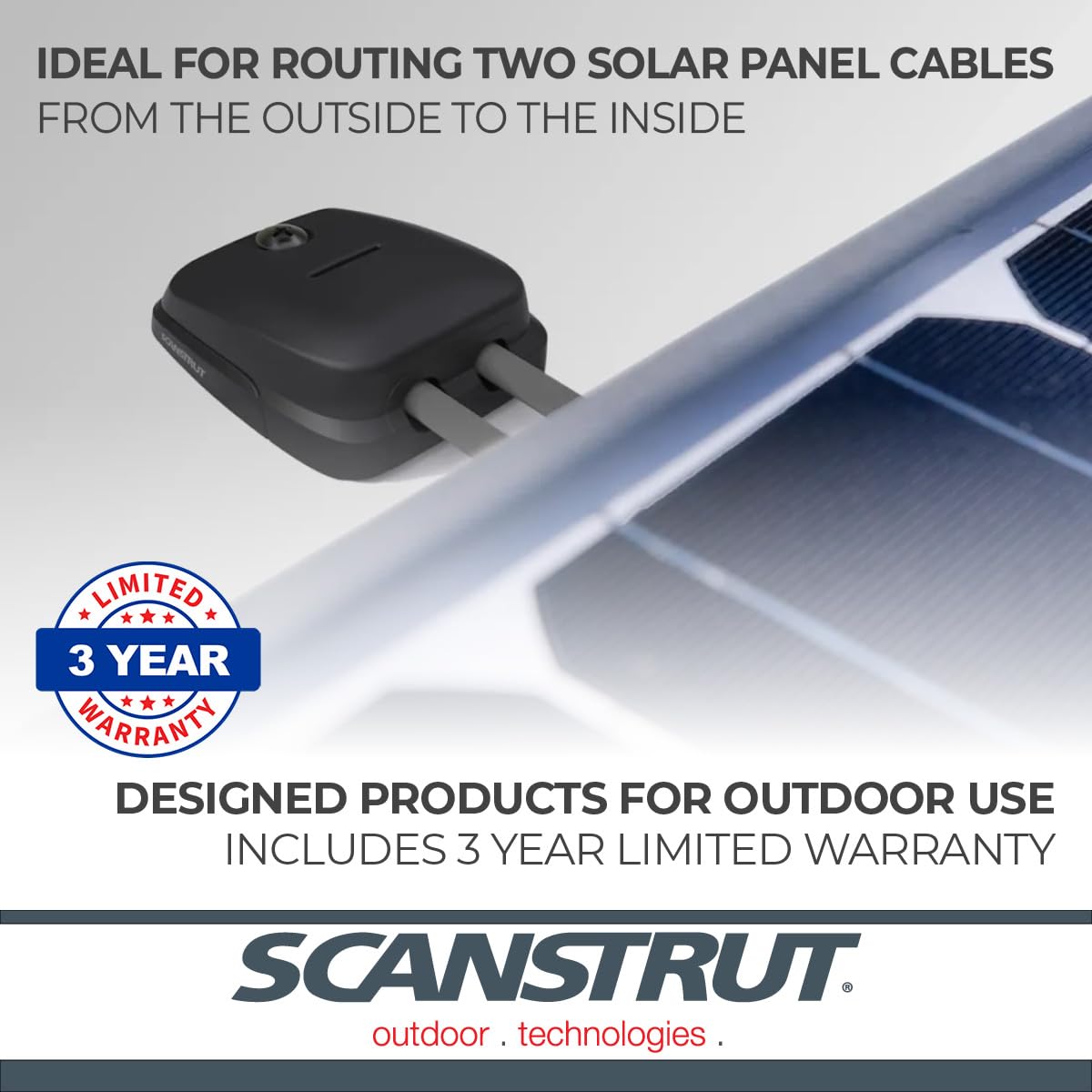 Horizontal Scanstrut Double Cable Seal DS-HD6-BLK – Black