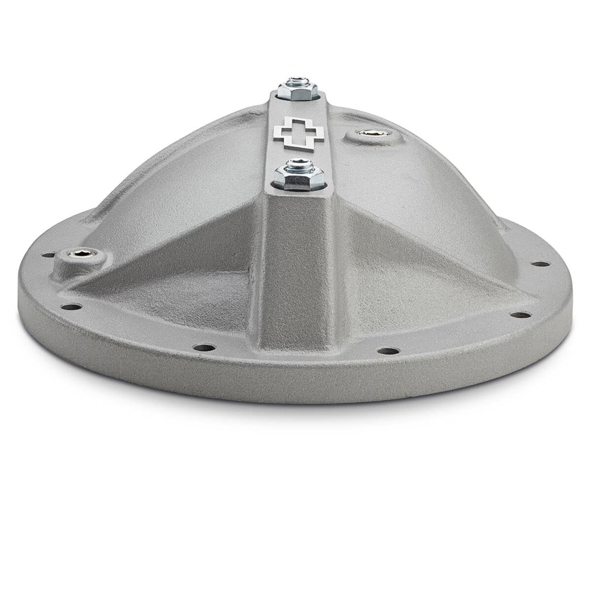 Differential Cover PROFORM 141-694 - Reinforced - Main Cap Bolts/Magnetic Drain Plug Included - Aluminum - Gray Crinkle Powder Coat - 7.5 in - GM 10-Bolt - Each