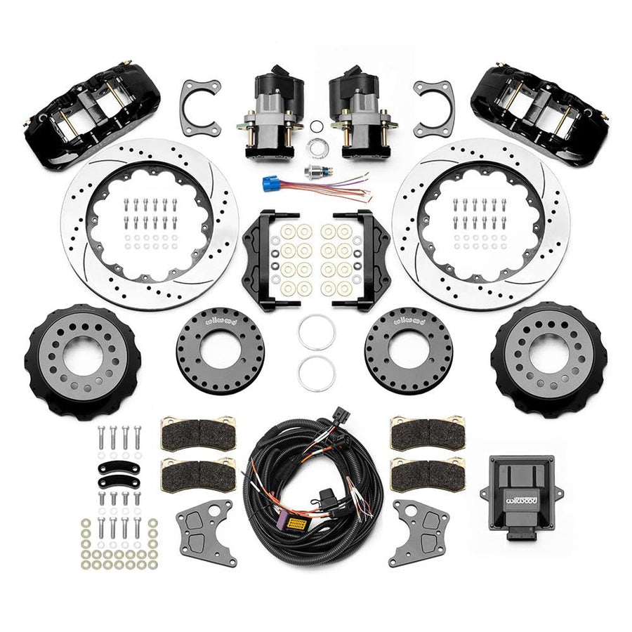 Wilwood Superlite Narrow 4R Rear P-Brk Kit AERO4 14in Rotor Big Ford 2.5in Off - SRP