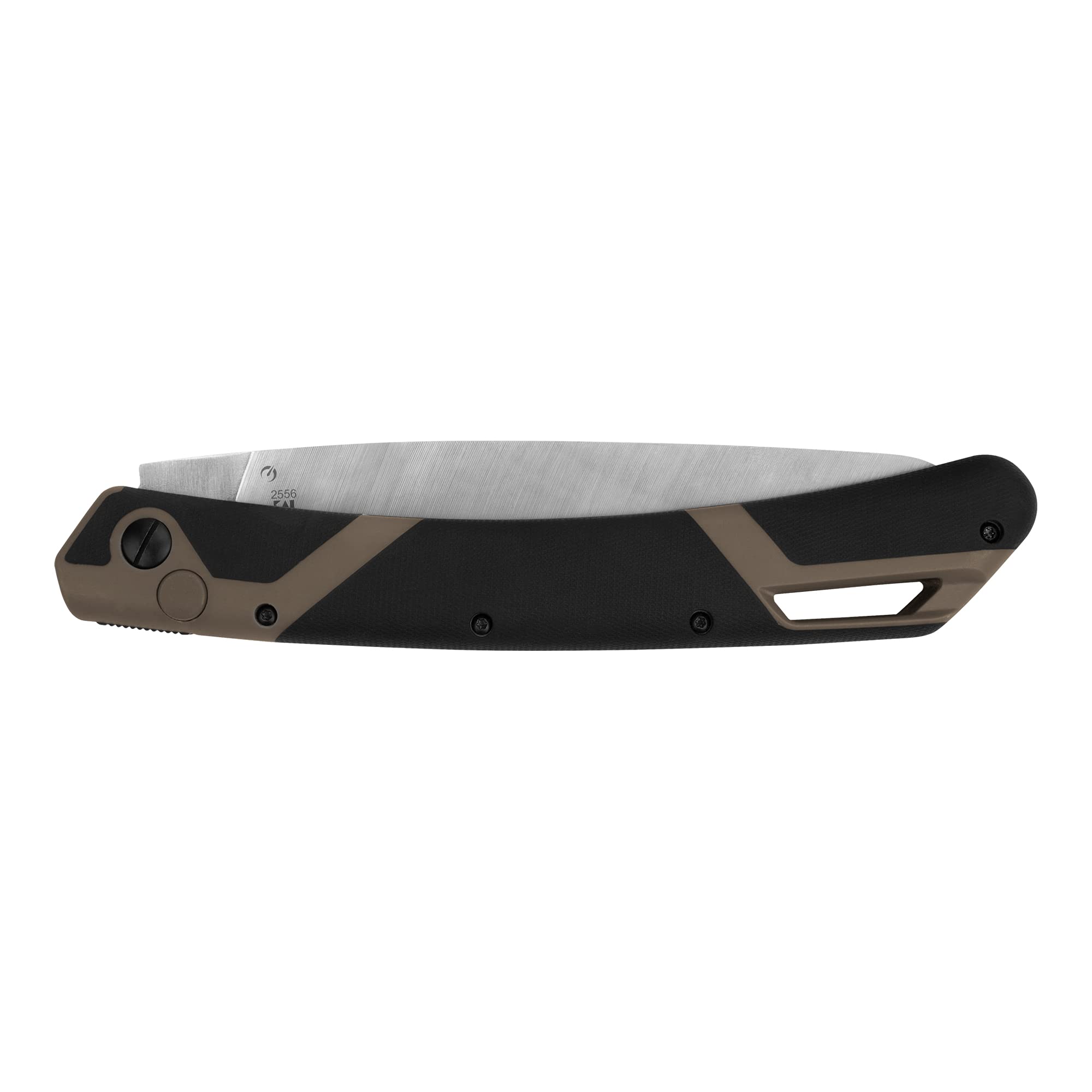 Kershaw Saw Taskmaster 2, 7" Serrated Blade, Outdoor Compact Folding, Push-Button Opening Lock, Tan