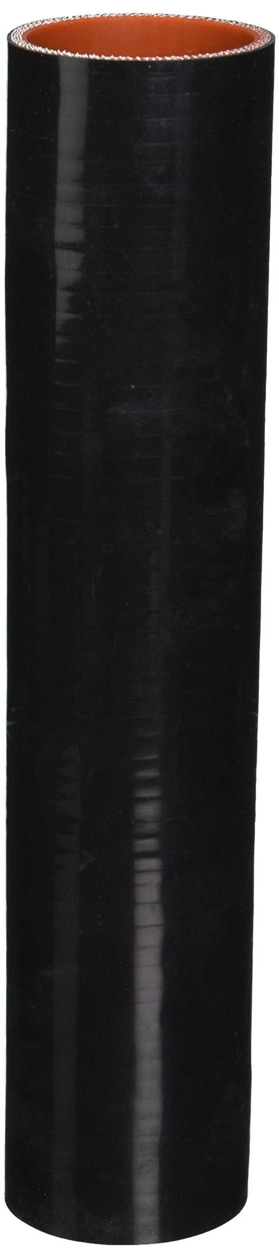 HPS HTST-212-BLK 4-ply Silicone High Temperature Tube Coupler Hose, 75 PSI Maximum Pressure, 12" Length, 2-1/8" ID, Black