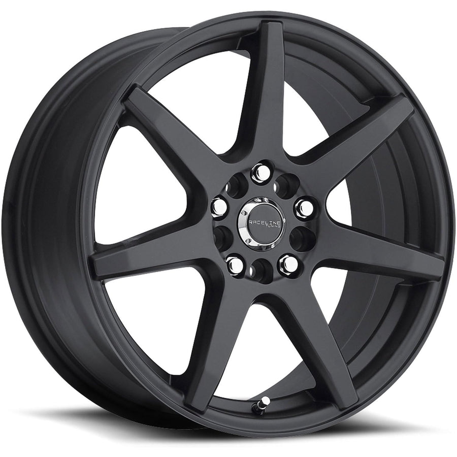 Raceline 131B Wheels EVO Satin Black Wheel (16 x 7. inches /5 x 108 mm, 20 mm Offset)