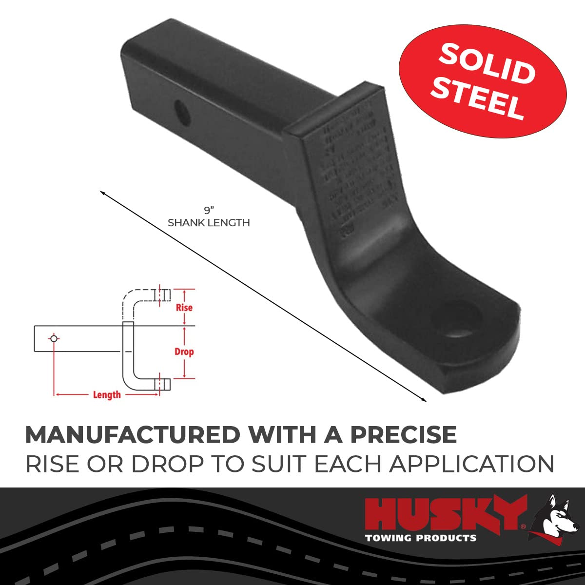 9 X 1 X 2-1/4 Class III Ball Mount HUSKY TOWING 31360