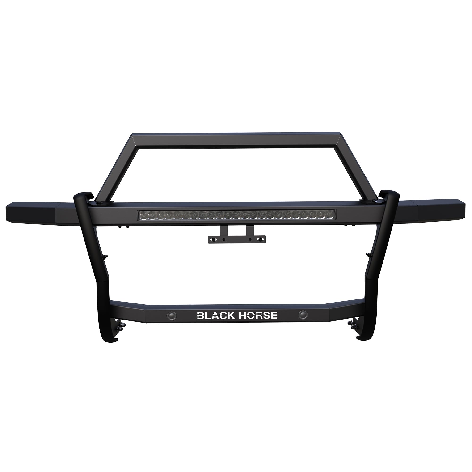 Rambler Black Horse Grille Guard Kit Modular Black Compatible with 2024-2024 Toyota Tacoma-RAGT02-K1