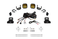 Stage Series Diode Dynamics A-Pillar Pod Kit compatible with Can-Am Maverick X3 2017-2025, SS3 Pro Yellow Combo