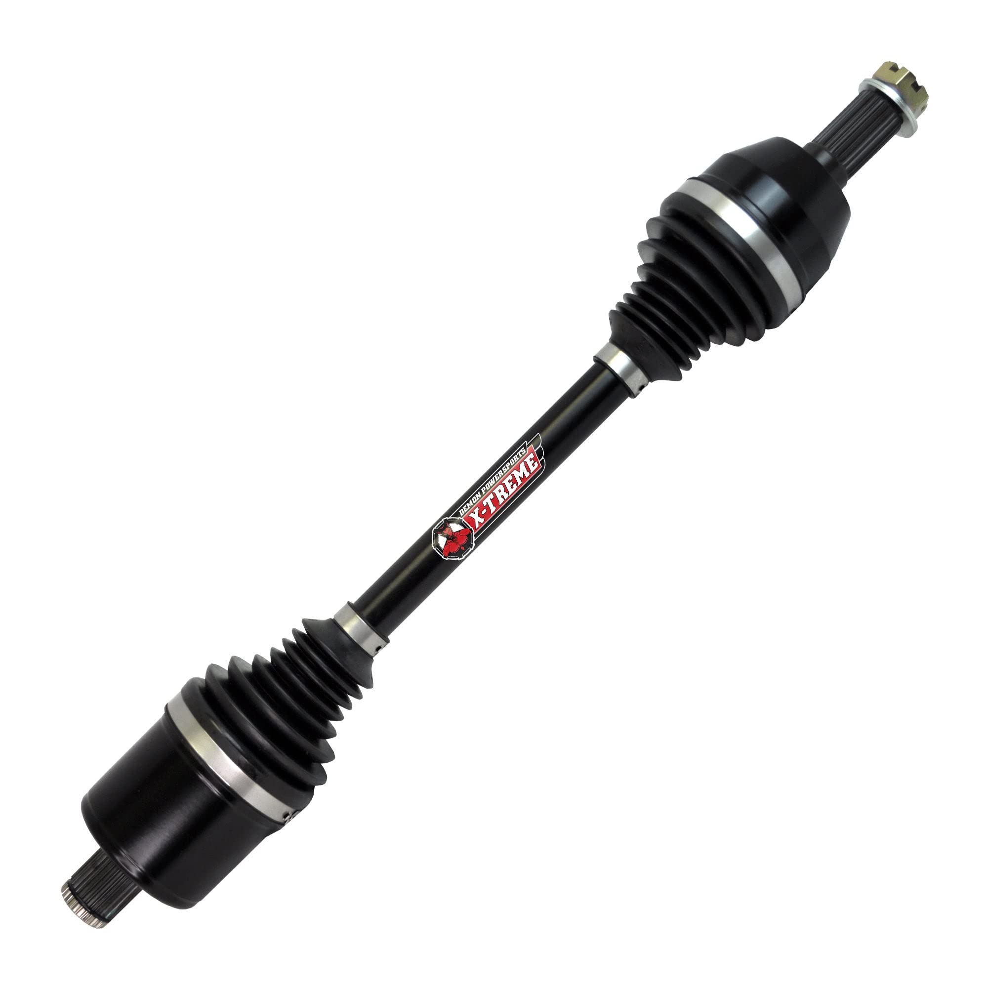Demon Powersports Xtreme Heavy Duty Front Left/Right Axle for (2009-22) Polaris Sportsman/Scrambler, 4340 Chromoly Steel Re-Engineered Cage Design & In Dual Heat Treated to Increase Strength 48 Inch